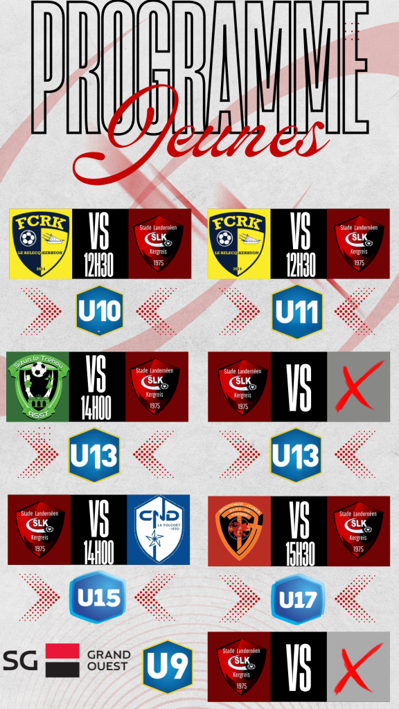 Le programme du week-end – 29 et 30/11/2025