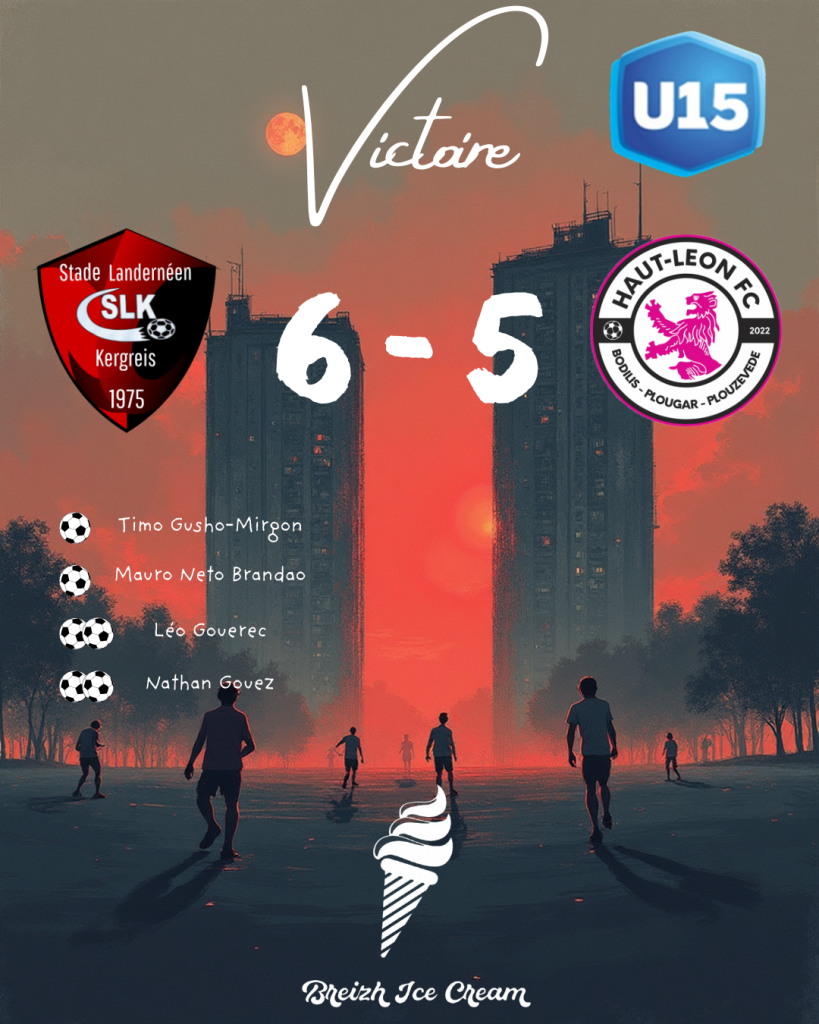 Gros score, mais victoire pour les U15 face à Haut-Léon FC