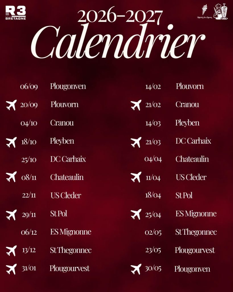 Le calendrier de la R3 a été dévoilé par la Ligue de Bretagne